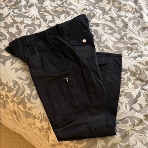WHBM Black Cargo Pants